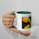 Thanksgiving Mug "Gather & Give Thanks" | Autumn Harvest Gourds Photography Print | Ceramic Fall Coffee Mug Gift | Nature Kitchen Decor