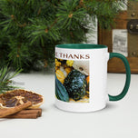 Thanksgiving Mug "Gather & Give Thanks" | Autumn Harvest Gourds Photography Print | Ceramic Fall Coffee Mug Gift | Nature Kitchen Decor