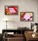 Autumn Pink Leaves Authentic Macro Photography | Unstretched Canvas Print Set of 4 | Mixed Orientation Wall Art