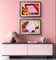 Autumn Pink Leaves Authentic Macro Photography | Unstretched Canvas Print Set of 4 | Mixed Orientation Wall Art