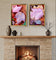 Autumn Pink Leaves Authentic Macro Photography | Unstretched Canvas Print Set of 4 | Mixed Orientation Wall Art