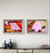 Autumn Pink Leaves Authentic Macro Photography | Unstretched Canvas Print Set of 4 | Mixed Orientation Wall Art