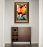 Autumn Pumpkin Canvas Set of 3 - Authentic Closeup Photography - Unstretched Vertical Prints - Biophilic Home Wall Art - Fall Harvest Decor