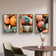 Autumn Pumpkin Canvas Set of 3 - Authentic Closeup Photography - Unstretched Vertical Prints - Biophilic Home Wall Art - Fall Harvest Decor