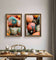 Autumn Pumpkin Canvas Set of 3 - Authentic Closeup Photography - Unstretched Vertical Prints - Biophilic Home Wall Art - Fall Harvest Decor