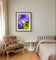 Autumn Rain Purple Hydrangea Macro Photography | Set of 2 Unframed Canvas Prints | Biophilic Wall Art