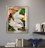 Autumn Rain Vibrant Leaves Authentic Macro Photography | Unstretched Canvas Print Set of 4 | Mixed Orientation Wall Art