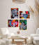 Autumn Vibrant Leaves Authentic Closeup Photography | Unstretched Nature Canvas Prints Set of 4 | Biophilic Wall Art Decor | Multiple Sizes Available