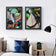 Autumn Vibrant Leaves Authentic Macro Photography | Unstretched Canvas Prints Set of 4 Mixed Orientation | Biophilic Home & Office Wall Art