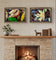 Autumn Vibrant Leaves Authentic Macro Photography | Unstretched Canvas Prints Set of 4 Mixed Orientation | Biophilic Home & Office Wall Art