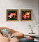 Autumn Vibrant Leaves Canvas Set of 4 | Authentic Closeup Photography | Unframed Square Prints | Biophilic Wall Art Home & Office Décor