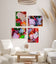 Autumn Vibrant Rain-Kissed Leaves Biophilic Wall Art Decor | Authentic Macro Nature Photography | Unstretched Canvas Set of 4 Prints