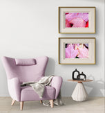 Autumn Vibrant Red Pink Rain-Kissed Leaves Biophilic Wall Art Decor | Authentic Macro Nature Photography | Unstretched Canvas Set of 4 Prints