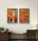 Autumn Vibrant Trees - Authentic Closeup Photography - 3 Piece Vertical Unframed Canvas Print Set - Biophilic Fall Wall Art Decor