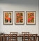 Autumn Vibrant Trees - Authentic Closeup Photography - 3 Piece Vertical Unframed Canvas Print Set - Biophilic Fall Wall Art Decor
