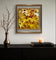 Autumn Yellow Maple Leaves  Authentic Macro Photography | Unstretched Canvas Square Print Set of 3 | Biophilic Wall Art Decor