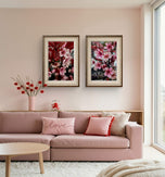 Cherry Blossom Canvas Print Set of 2 | Capture Spring Before It Fades | Authentic Closeup Photography | Biophilic Vertical Wall Art for Home Décor