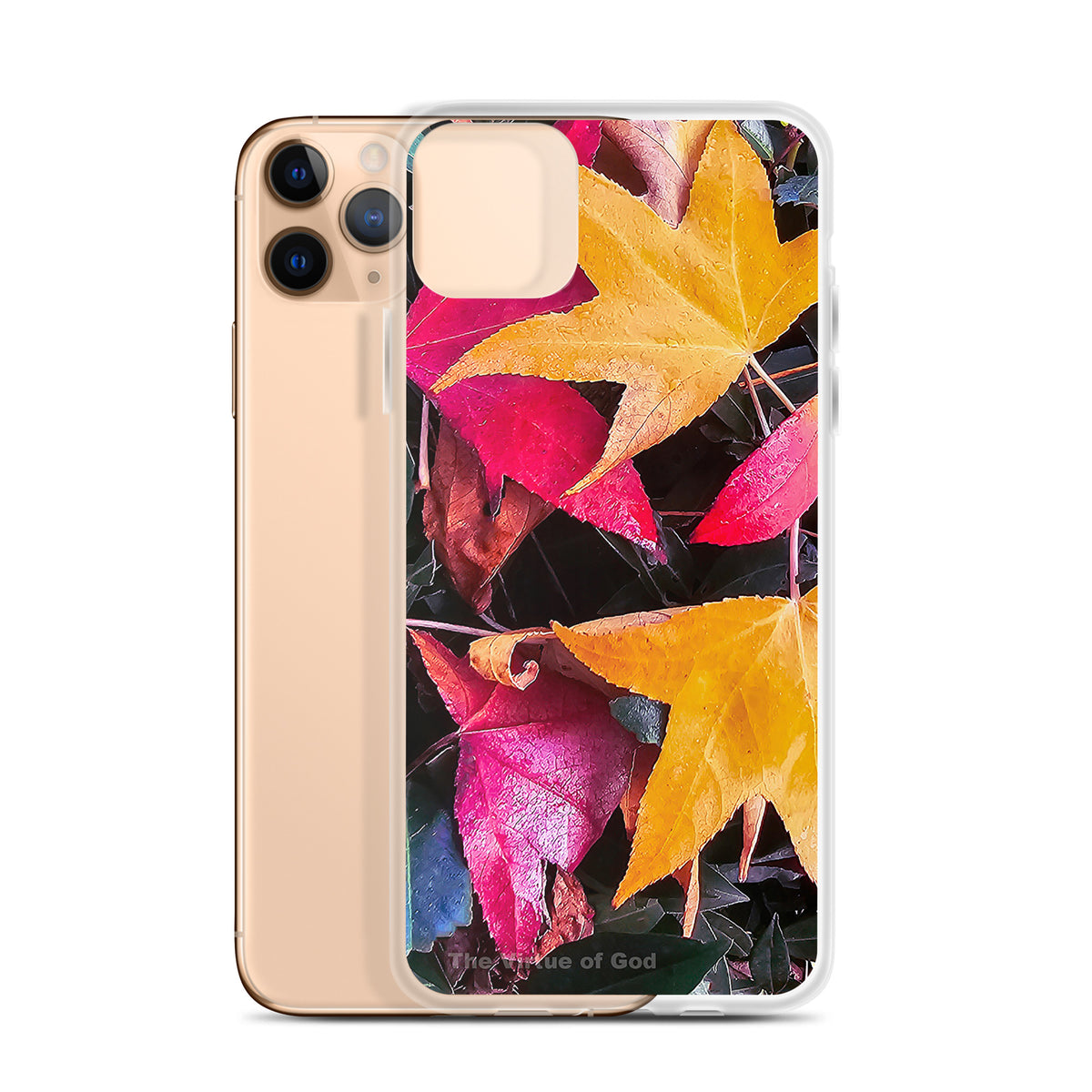 Clear iPhone Pro Max Case Protection with Original Foliage Photography Print