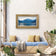 Summer Brilliance — Cushman Lake Moody Mountains & Still Water Photography | Unframed Horizontal Panoramic Canvas Biophilic Wall Art