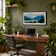 Summer Brilliance — Cushman Lake Moody Mountains Unframed Canvas Biophilic Wall Art