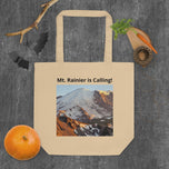 Eco Tote Bag Featuring Mt. Rainier in Sunset | Authentic Nature Photography