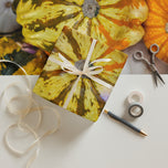 Fall Harvest Gourds Wrapping Paper | Authentic Nature Photography Gift Wrap | 3 Large Sheets | Autumn Thanksgiving Gift Wrap