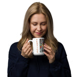 Festive Autumn Ceramic Mug - Red Orange Maple Leaves Photography - White Glossy Finish - Dishwasher Microwave Safe - 11oz 15oz 20oz