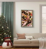 Frosted Leaves Canvas Art | Winter Nature Photography | 3-Piece Set