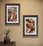 Frosted Leaves Canvas Art | Winter Nature Photography | 3-Piece Set