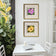 Kissed by Rain — Summer Garden Flowers Macro Photography | Unframed Canvas Print Set of 3 | Biophilic Square Wall Art