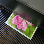Kissed by Rain — Summer Garden Flowers Macro Photography | Unframed Canvas Print Set of 3 | Biophilic Square Wall Art