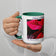 Mom's Magical Christmas Mug with Red Poinsettia Authentic Photography | White Ceramic with Green Interior | Dishwasher Microwave Safe | 11oz 15oz