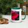 Mom's Magical Christmas Mug with Red Poinsettia Authentic Photography | White Ceramic with Green Interior | Dishwasher Microwave Safe | 11oz 15oz