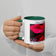 Mom's Magical Christmas Mug with Red Poinsettia Authentic Photography | White Ceramic with Green Interior | Dishwasher Microwave Safe | 11oz 15oz
