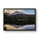 Mt. Rainier Sunset at Reflection Lake | Authentic Nature Photography | Black Framed Canvas Horizontal Print | Biophilic Wall Art for Home Office Decor