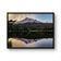 Mt. Rainier Sunset at Reflection Lake | Authentic Nature Photography | Black Framed Canvas Horizontal Print | Biophilic Wall Art for Home Office Decor
