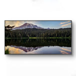 Mt. Rainier Sunset at Reflection Lake | Authentic Nature Photography | Unframed Canvas Horizontal Print | Biophilic Wall Art for Home Office Décor