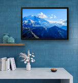 Mt. Rainier Authentic Nature Closeup Photography | Framed Canvas Horizontal Print | Biophilic Style Wall Art Décor