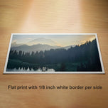Summer Brilliance — Mt. Rainier Sunset at Tipsoo Lake | Unframed Canvas Print | Biophilic Wall Art