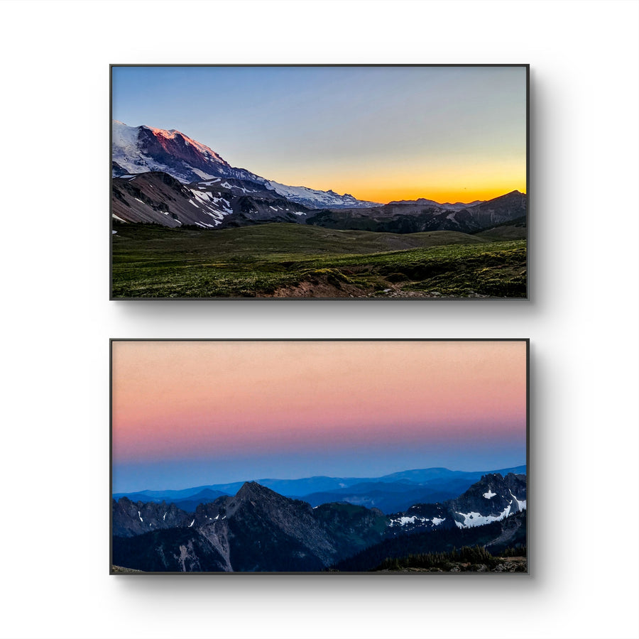 The Virtue of God Mt. Rainier in Summer Sunset