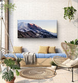 Mt. Rainier in Summer Sunset | Authentic Nature Closeup Photography | Gallery Wrapped Canvas Horizontal Print | Biophilic Style Wall Art