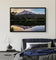 Mt. Rainier Sunset at Reflection Lake | Authentic Nature Photography | Black Framed Canvas Horizontal Print | Biophilic Wall Art for Home Office Decor