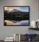 Mt. Rainier Sunset at Reflection Lake | Authentic Nature Photography | Black Framed Canvas Horizontal Print | Biophilic Wall Art for Home Office Decor