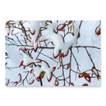 Nature-Inspired Holiday Gift Premium Wrapping Paper Featuring Winter Snow Red Leaves Authentic Photography | 28.75"×19.75" Set of 3 Sheets