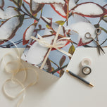 Nature-Inspired Holiday Gift Premium Wrapping Paper Featuring Winter Snow Red Leaves Authentic Photography | 28.75"×19.75" Set of 3 Sheets