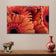Orange Floral Canvas Wall Art | Spring Gerbera Macro Photography | Horizontal Gallery Wrapped Print | Ready to Hang