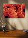 Orange Floral Canvas Wall Art | Spring Gerbera Macro Photography | Horizontal Gallery Wrapped Print | Ready to Hang