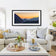 Summer Brilliance - Peaceful Sunset Over Mt. Rainier National Park | Unframed Horizontal Panoramic Canvas Biophilic Wall Art