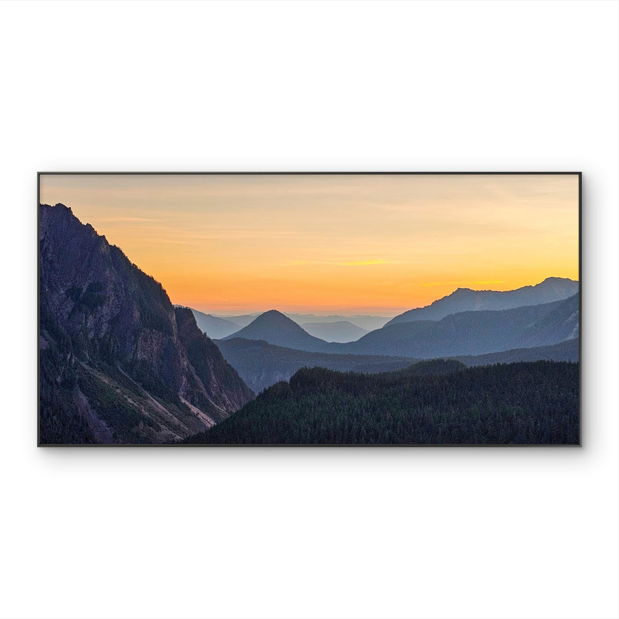 Summer Brilliance - Peaceful Sunset Over Mt. Rainier National Park