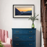 Summer Brilliance - Peaceful Sunset Over Mt. Rainier National Park | Unframed Horizontal Panoramic Canvas Biophilic Wall Art